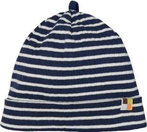 loud + proud Beanie gestreift mit Rippe Ultramarine Outlet