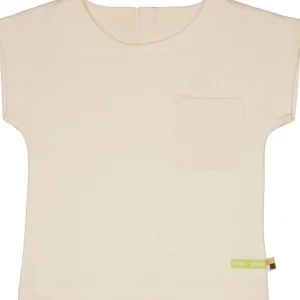 loud + proud Blusenshirt aus Musseline Jersey Vanilla Hot