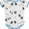 loud + proud Body kurzarm Druck Ultramarine Discount
