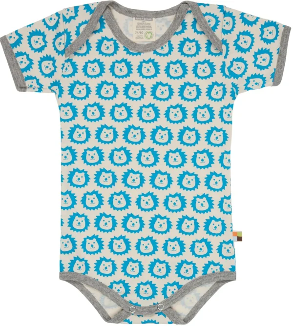 loud + proud Body Kurzarm mit Druck Aqua Discount