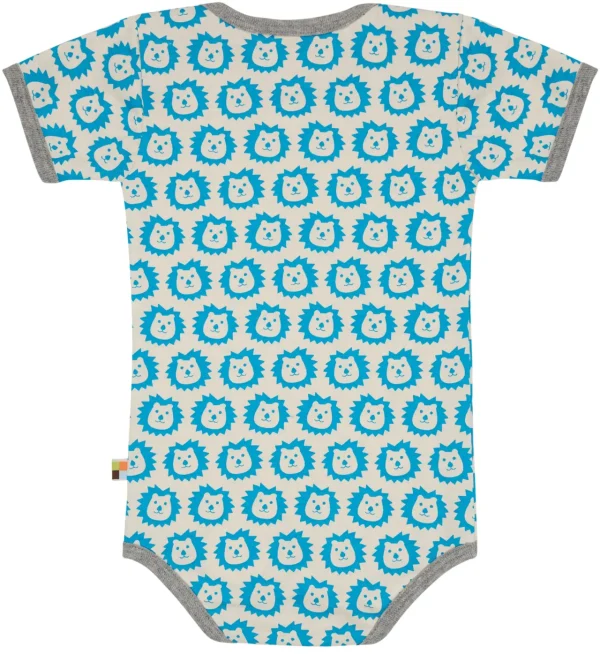 loud + proud Body Kurzarm mit Druck Aqua Discount