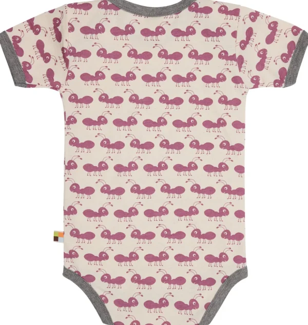 loud + proud Body Kurzarm mit Druck Ameisen Grape Hot