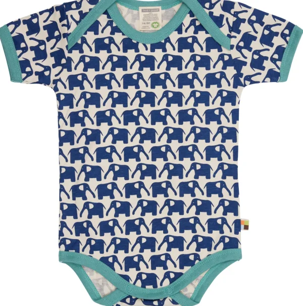 loud + proud Body Kurzarm mit Druck Elefanten Ultramarine Discount