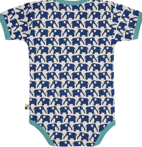 loud + proud Body Kurzarm mit Druck Elefanten Ultramarine Discount