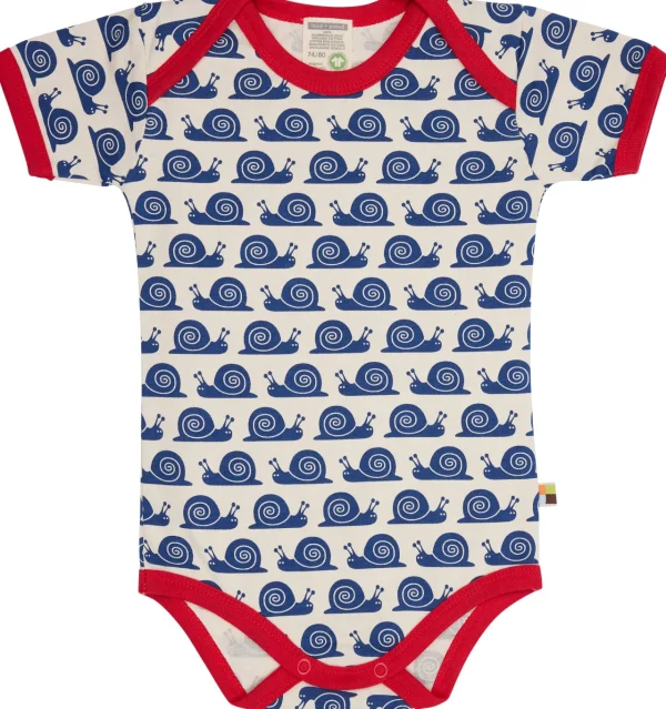 loud + proud Body Kurzarm mit Druck Schnecken Ultramarine Sale