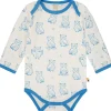 loud + proud Body langarm mit Druck Azur New