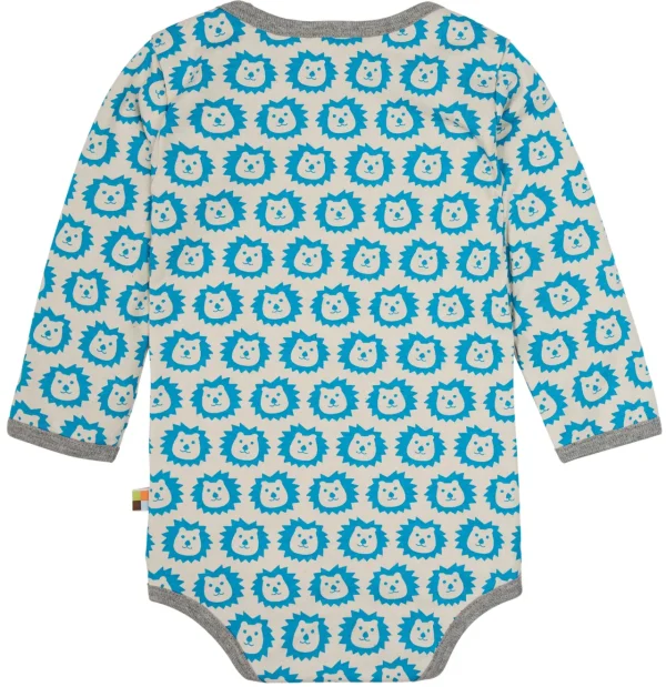 loud + proud Body Langarm mit Druck Aqua Sale