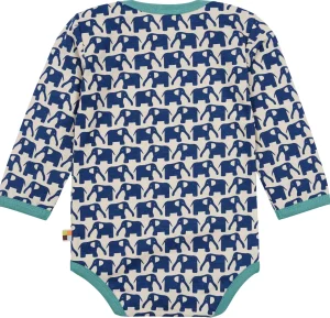 loud + proud Body Langarm mit Druck Elefanten Ultramarine Outlet