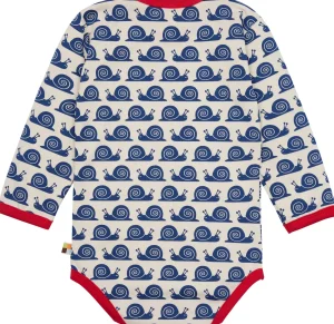 loud + proud Body Langarm mit Druck Schnecken Ultramarine Best