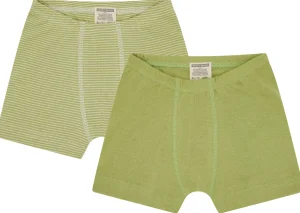 loud + proud Doppelpack Boxer aus Feinripp Avocado Discount