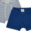 loud + proud Doppelpack Boxer aus Feinripp Ultramarine Clearance