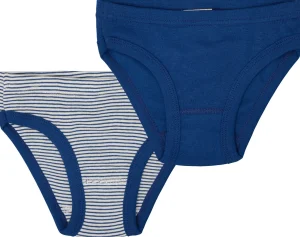loud + proud Doppelpack Slips aus Feinripp Ultramarine Fashion