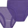 loud + proud Doppelpack Slips aus Feinripp Violet Outlet