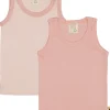 loud + proud Doppelpack Unterhemden aus Feinripp Powder Hot