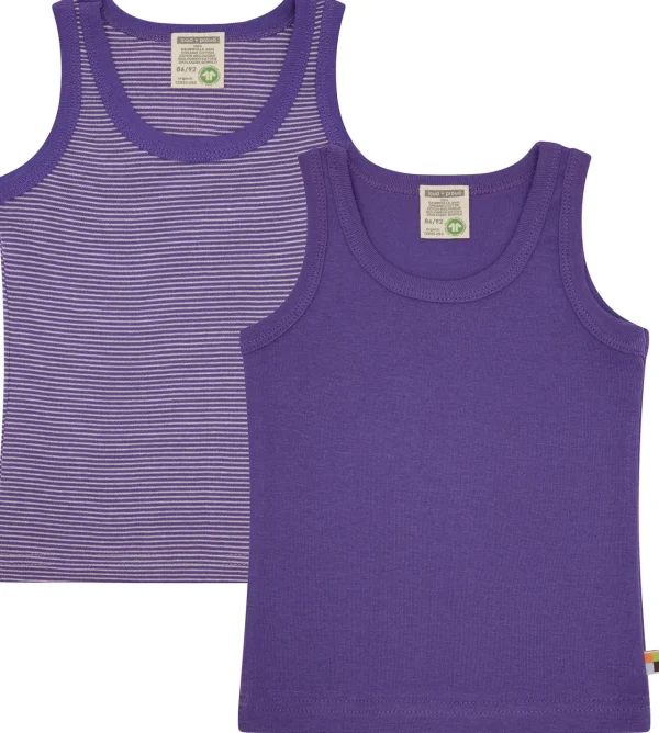 loud + proud Doppelpack Unterhemden aus Feinripp Violet New