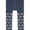 loud + proud Gemusterte Strumpfhose Ultramarine/Elephants Online
