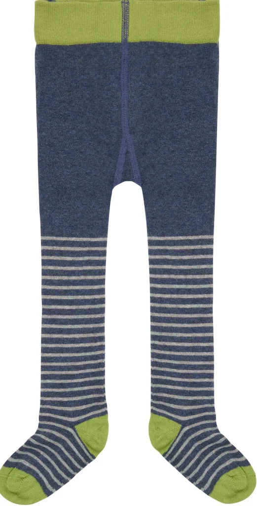 loud + proud Gemusterte Strumpfhose Ultramarine/Stripes Discount