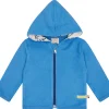 loud + proud Jacke aus Baumwoll-Fleece Azur Best