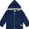 loud + proud Jacke aus Baumwoll-Fleece Ultramarine Outlet