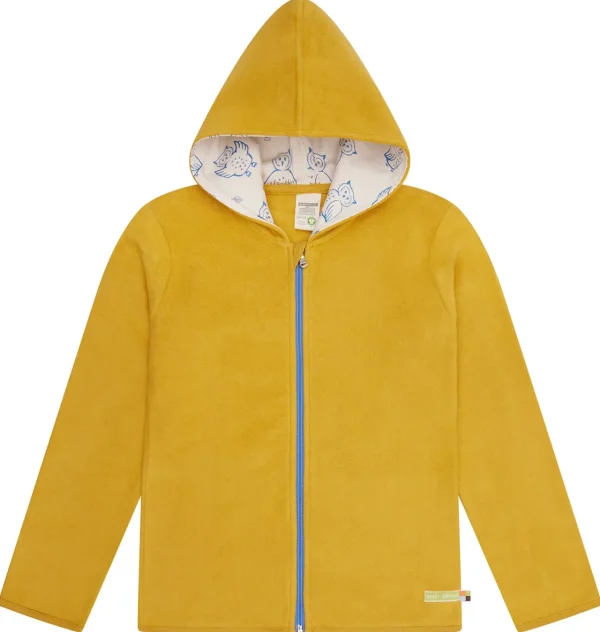 loud + proud Jacke aus Baumwoll-Fleece Curry Online