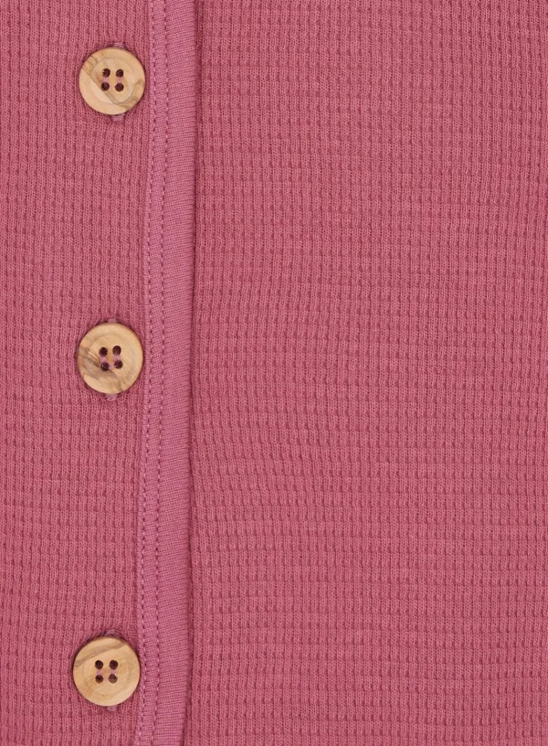 loud + proud Jacke in Waffeloptik Rouge New