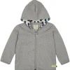 loud + proud Kapuzenjacke in Waffelstruktur Grey Fashion