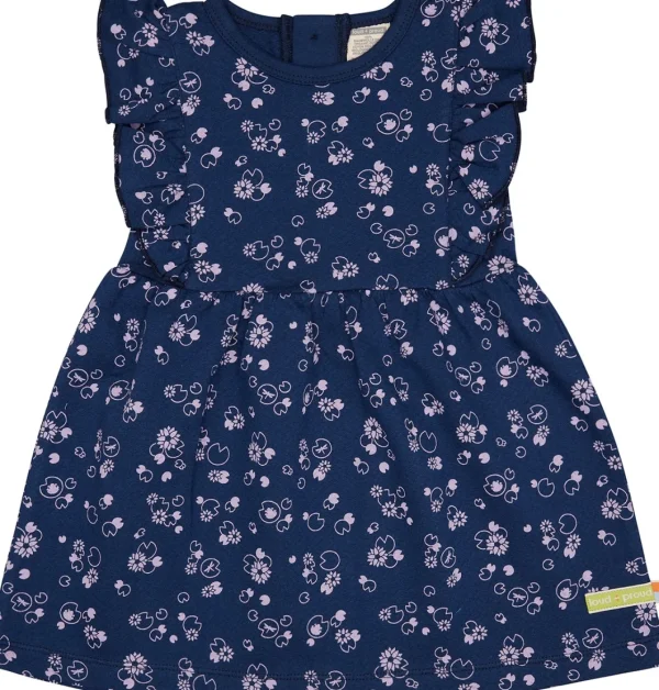 loud + proud Kleid aus Musseline Jersey mit Druck Ultramarine Online