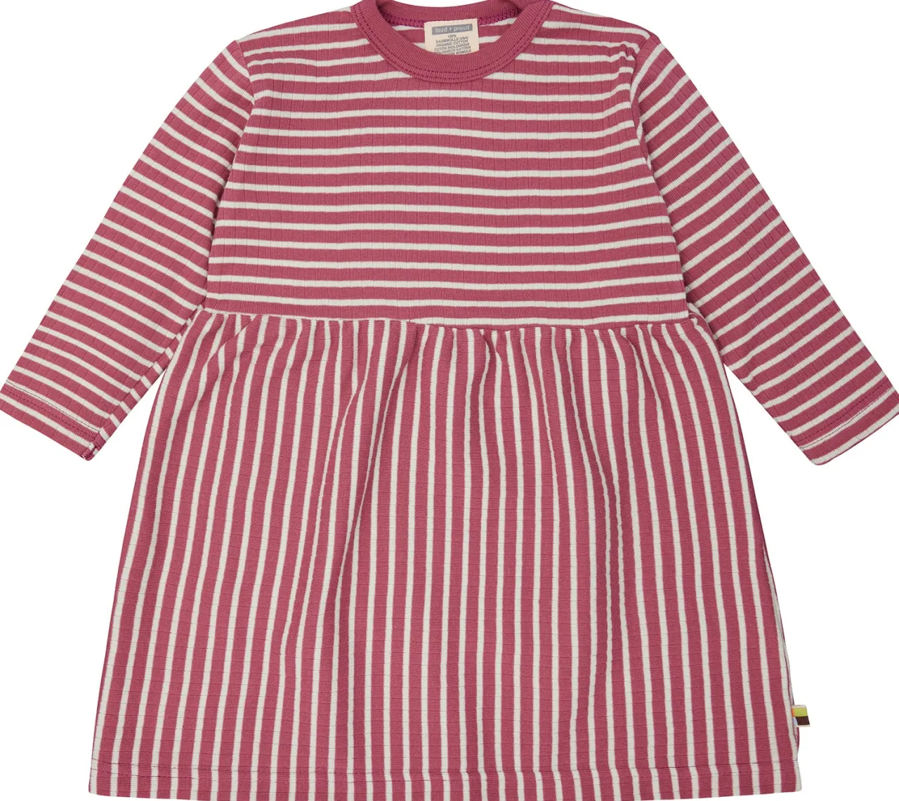 kleid_langarm_gestreift_m_0-2.webp loud + proud Kleid langarm gestreift mit Rippe Rouge Best