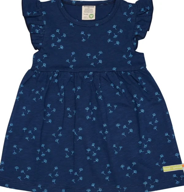 loud + proud Kleid Slub Jersey Ultramarine Discount
