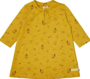 loud + proud Kleid Slub Jersey mit Druck Curry Sale