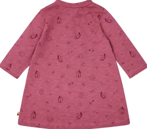 loud + proud Kleid Slub Jersey mit Druck Rouge New