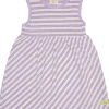 loud + proud Kleid Streifen mit Leinen Lilac Sale