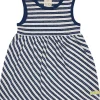loud + proud Kleid Streifen mit Leinen Ultramarine Discount