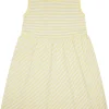 loud + proud Kleid Streifen mit Leinen Blonde Clearance
