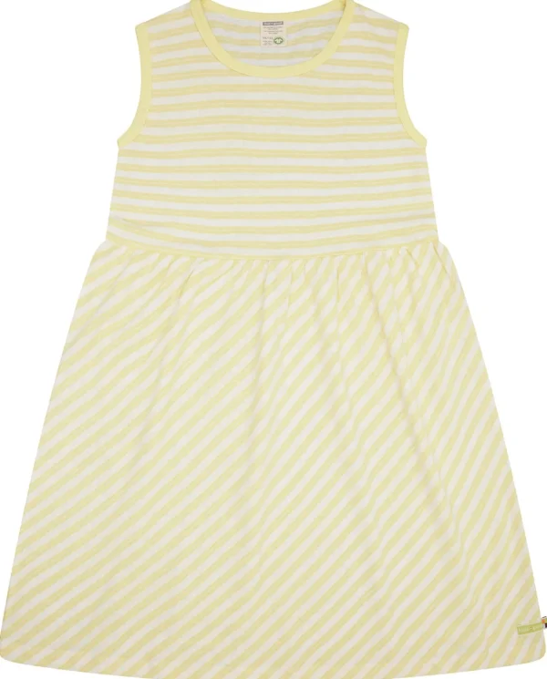 loud + proud Kleid Streifen mit Leinen Blonde Clearance