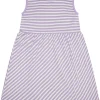 loud + proud Kleid Streifen mit Leinen Lilac Sale