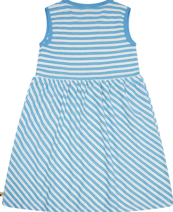 loud + proud Kleid Streifen mit Leinen Basin Hot