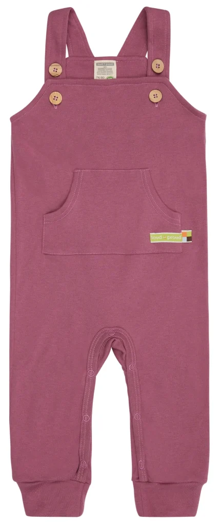 loud + proud Latzhose aus Interlock Grape Best