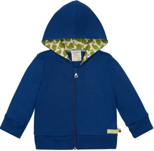 loud + proud Leichte Kapuzenjacke aus Interlock Ultramarine New