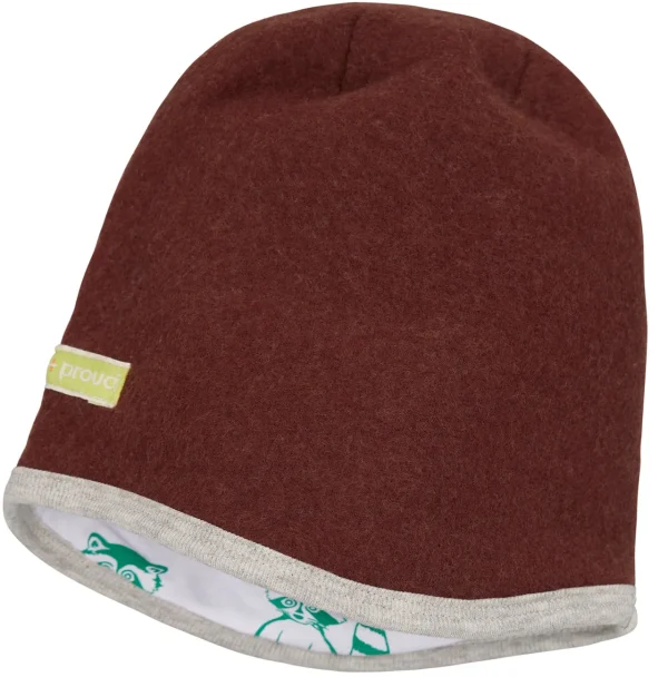 loud + proud Mütze Wollfleece Wood Hot