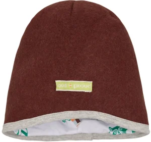 loud + proud Mütze Wollfleece Wood Hot
