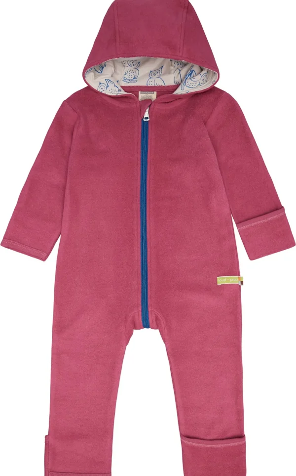 loud + proud Overall aus Baumwoll-Fleece Rouge Outlet