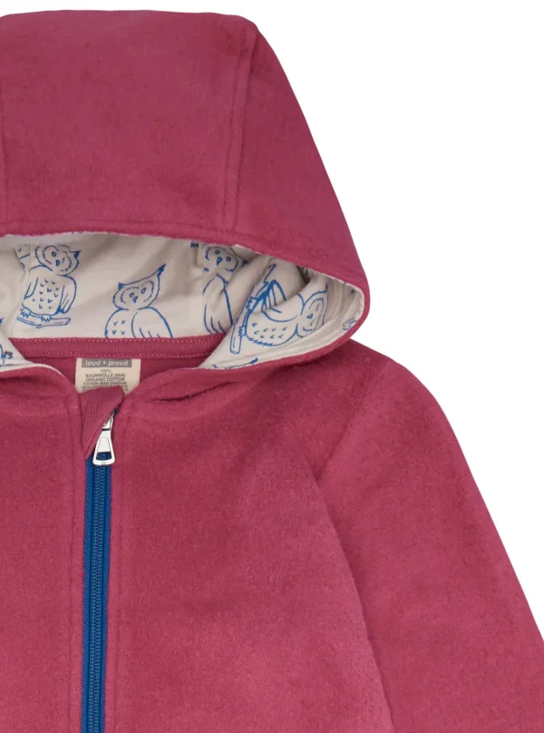loud + proud Overall aus Baumwoll-Fleece Rouge Outlet