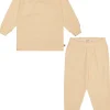 loud + proud Schlafanzug Streifen aus Feinripp Curcuma New