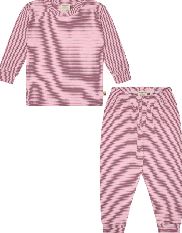 loud + proud Schlafanzug Streifen aus Feinripp Azalea Clearance