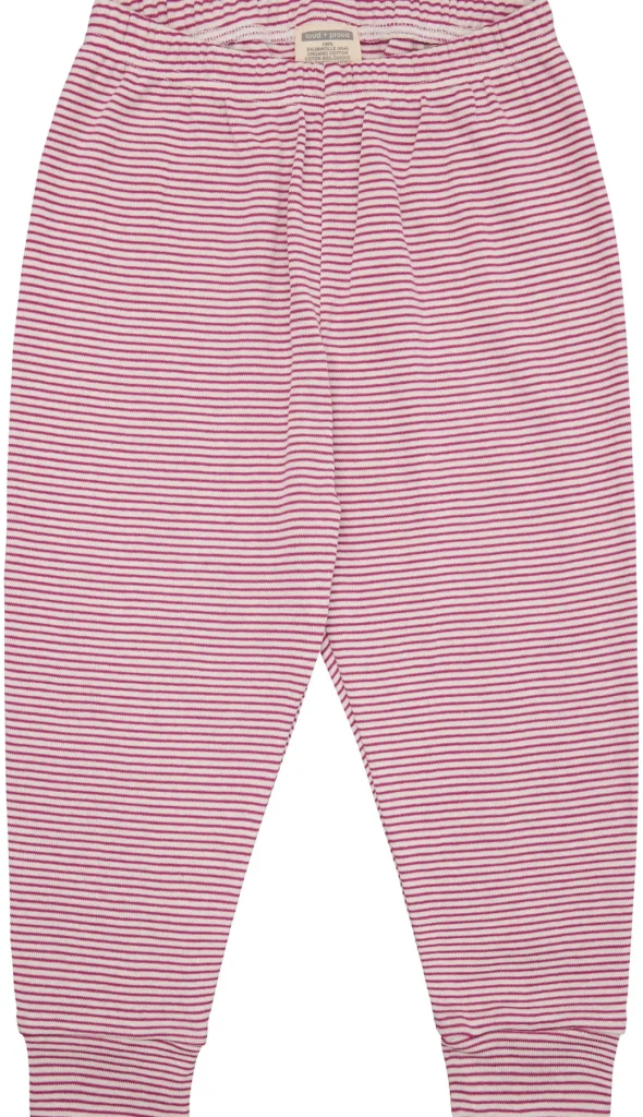 loud + proud Schlafanzug Streifen aus Feinripp Azalea Clearance