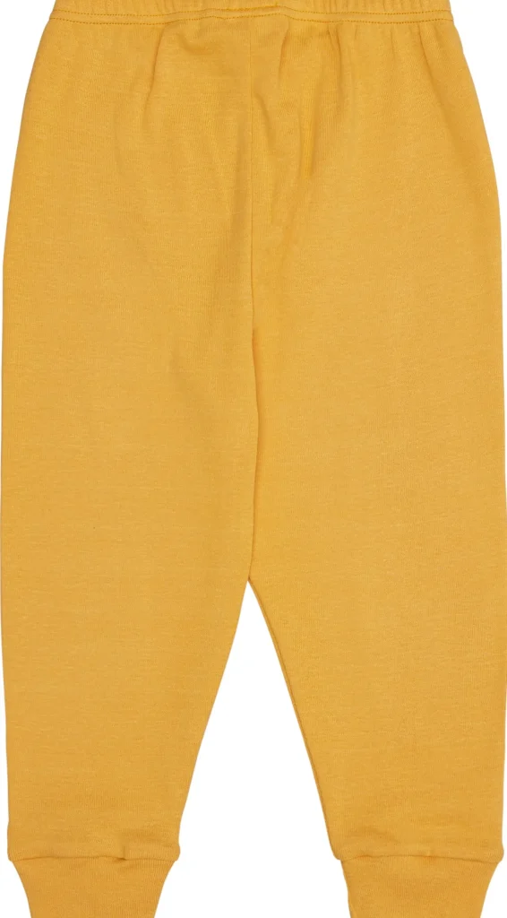loud + proud Schlafanzug Uni aus Feinripp Curcuma Hot
