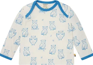 loud + proud Shirt langarm mit Druck Azur Clearance