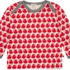 loud + proud Shirt Langarm mit Druck Vögel Tomato Best