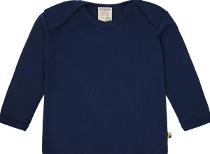 loud + proud Shirt langarm Uni mit Rippe Ultramarine New